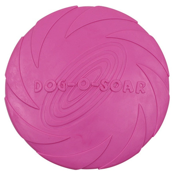 High Quality Soft Rubber Frisbee for Dogs - Pink